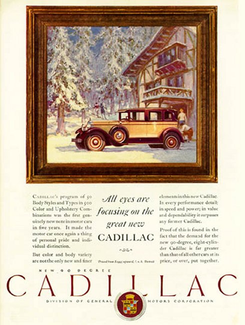 1930 Cadillac Auto Advertising